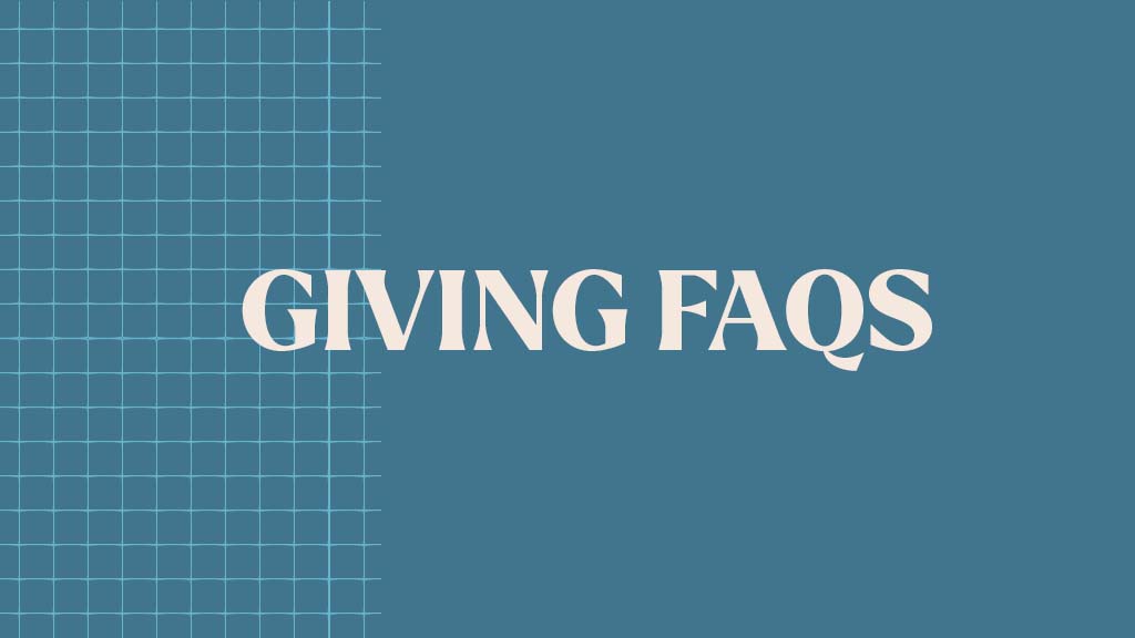 Giving FAQs
