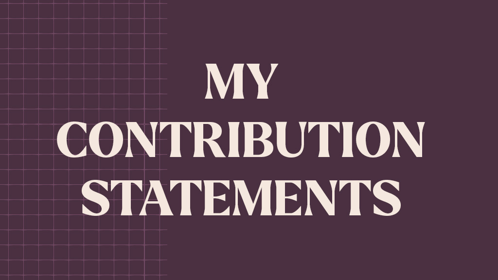 My Contribution Statements
